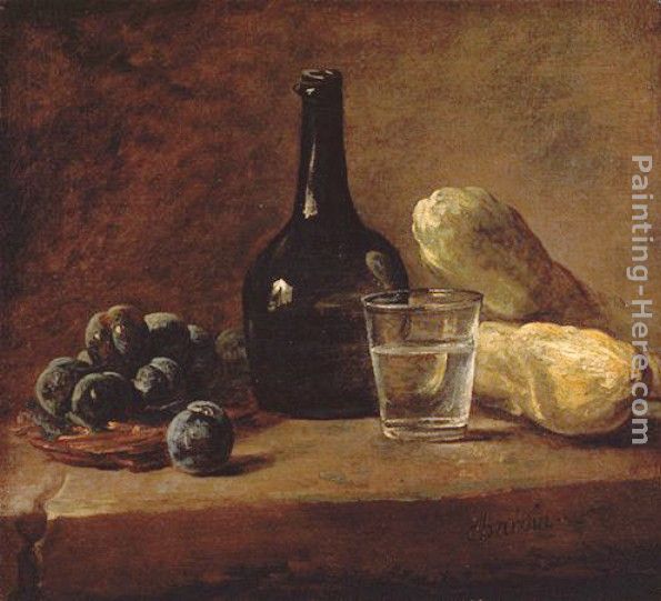 Still Life with Plums painting - Jean Baptiste Simeon Chardin Still Life with Plums art painting